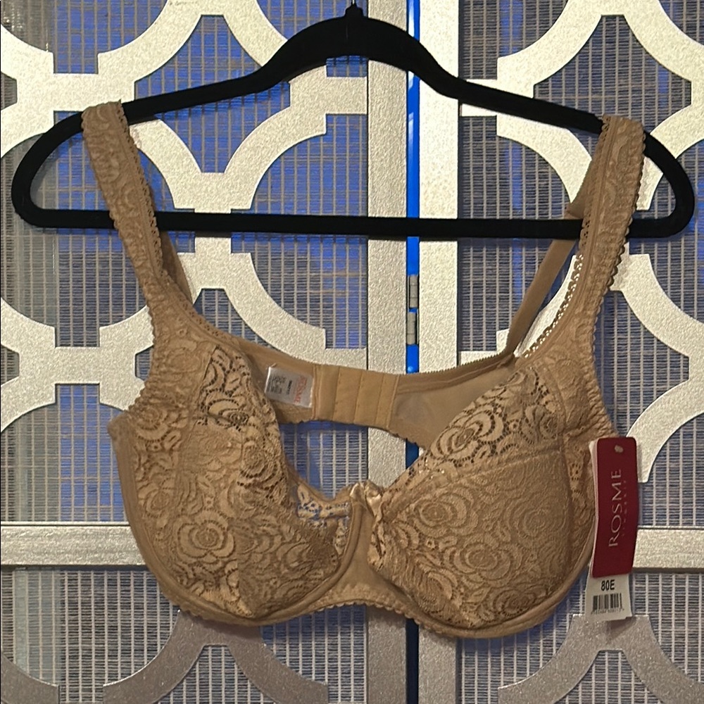 Lace NWT Rosme Underwire Bra - Beige